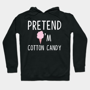 Pretend I'm A Cotton Candy  Halloween Costume Hoodie